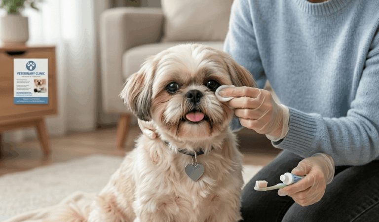 Eyes & Teeth Cleaning Routine Demo in Shih Tzu