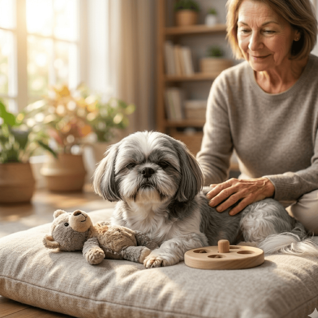 Keep them occupied - Tips To Take Care Of Your Senior Shih Tzu (1)
