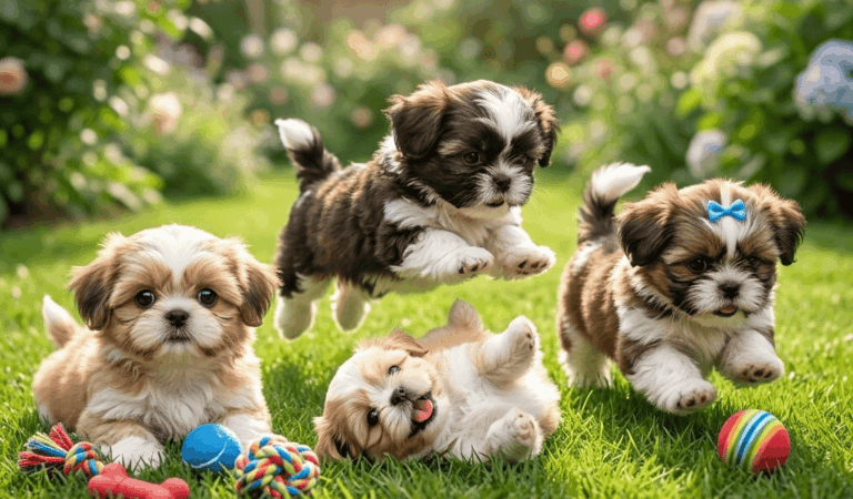 4 Adorable Shih Tzu Puppies | So Playful