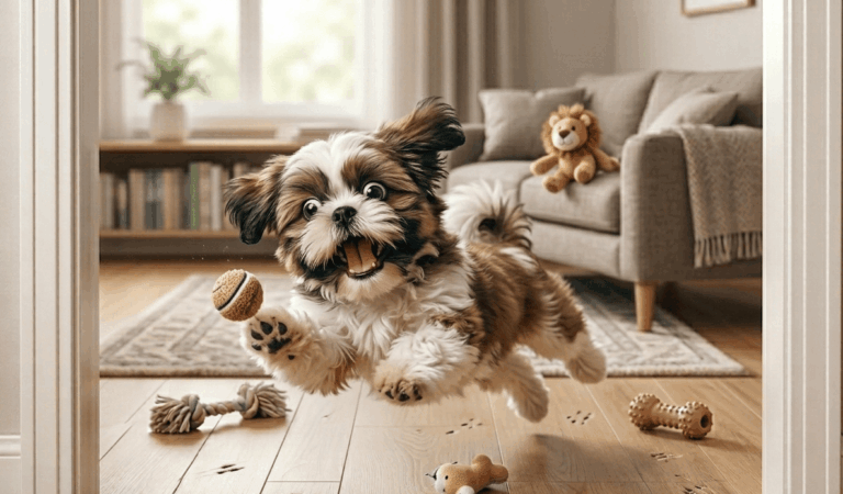 Crazy Shih Tzu Releasing Pent-up Energy Is A Must Watch!