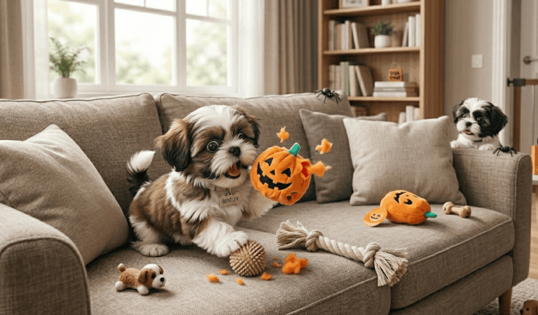 Lacey Goes Nuts Playing With Halloween Pumpkin Toy