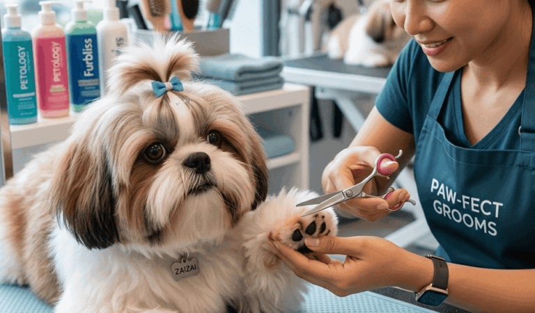 ZaiZai Pedicure – Paw Hair Trimming + Nail Clipping & Grinding