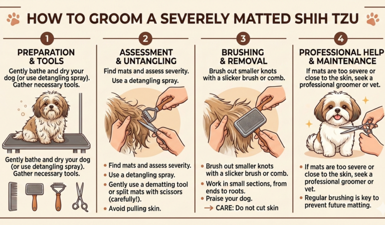 How to Groom a Shih Tzu Very Matted